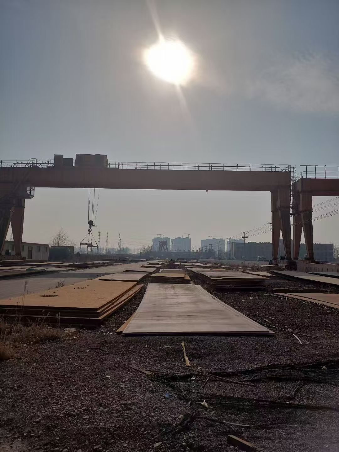 Steel plate stockyard