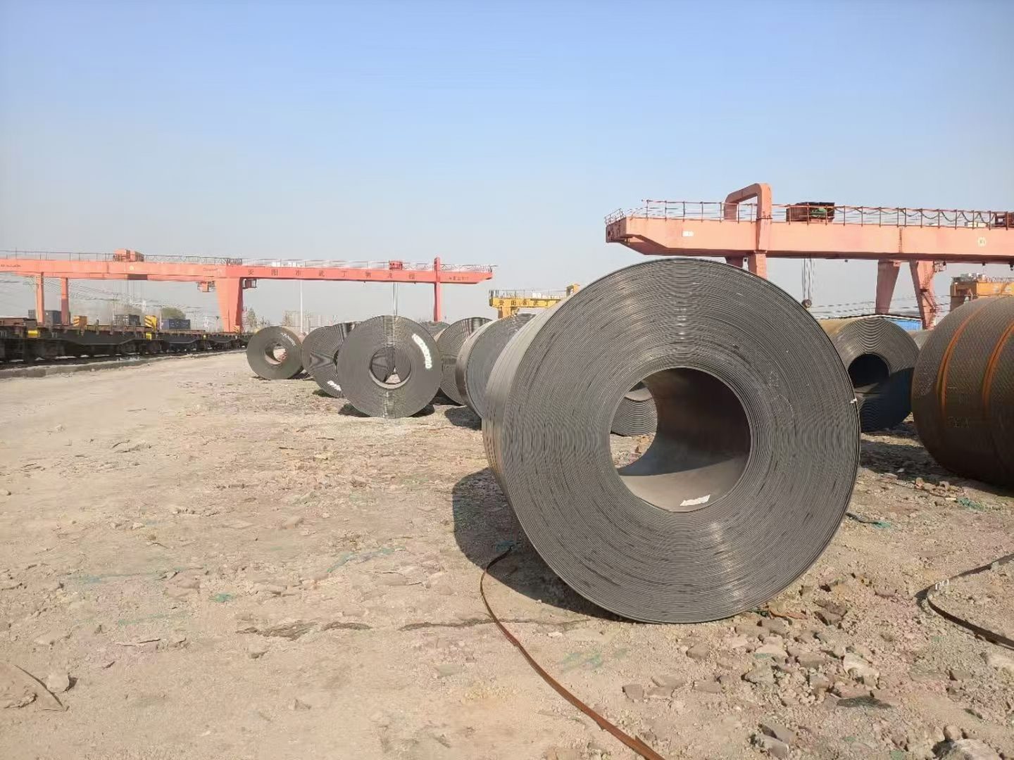 Coil stock at Anyang logistics park